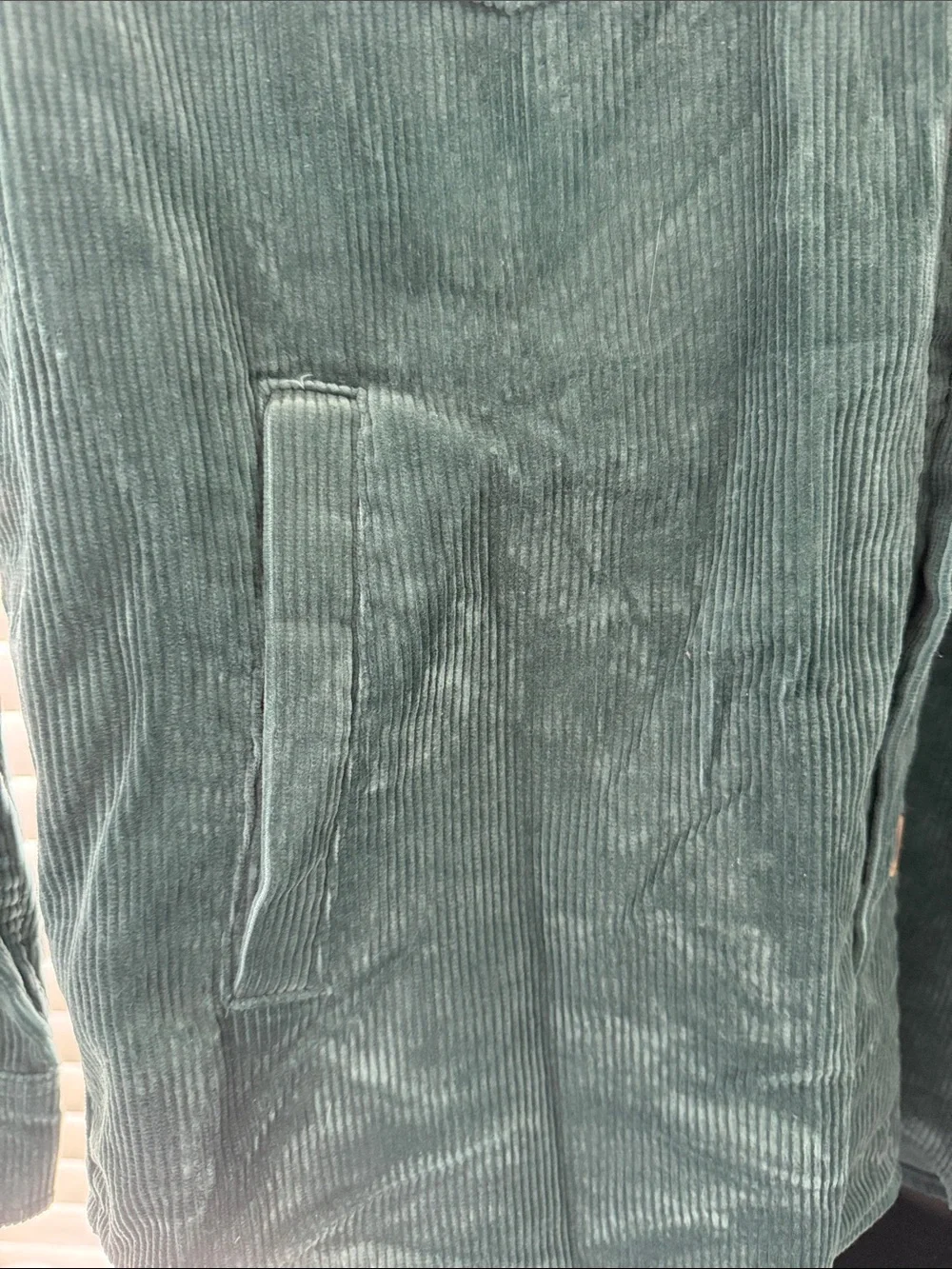 Corduroy Button-Front Shirt Jacket